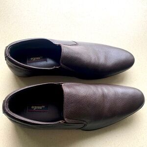 Egoss Brown Men’s Leather Slip-On Loafers. Size 45. 11 US